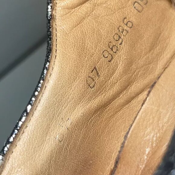 LLOYD METALLIC SILVER DRESS LOAFERS WOMEN'S SIZE 8.5 - Picture 7 of 9